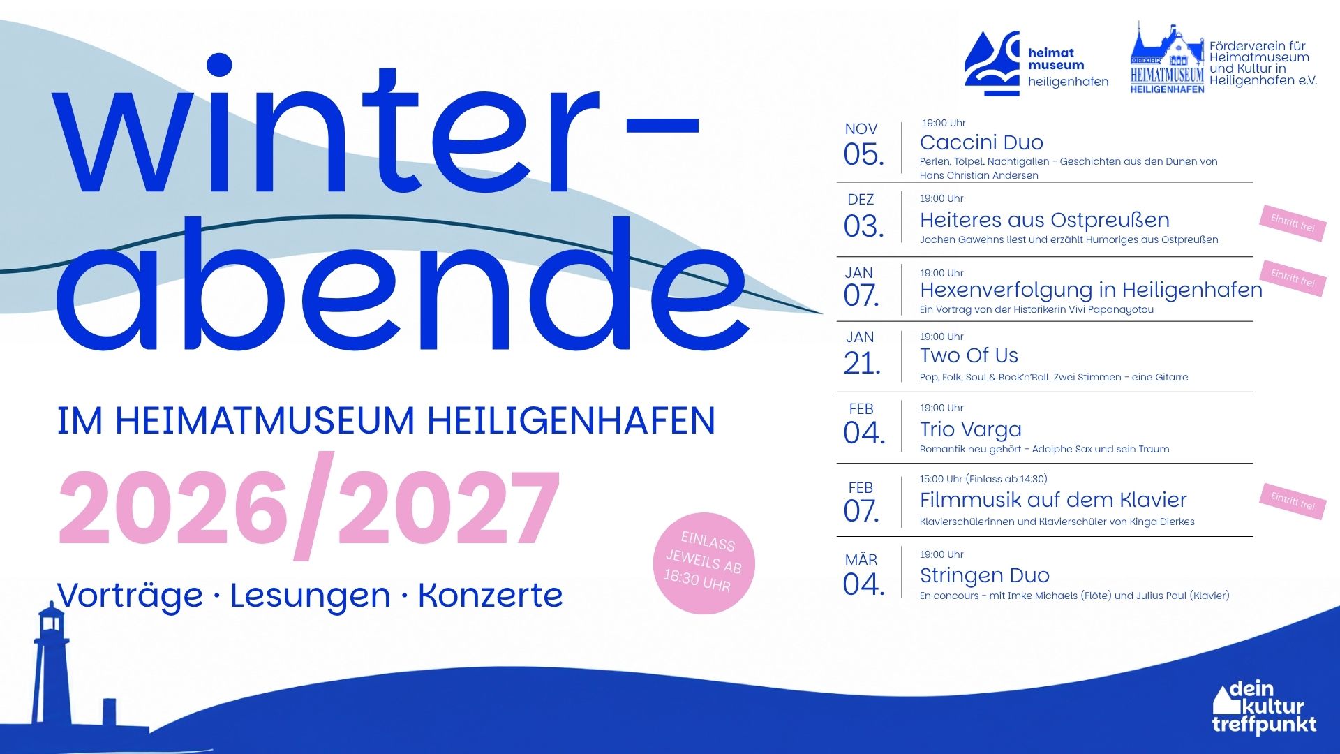 Winterabende November 2026 bis März 2027